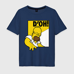 Мужская футболка оверсайз Homer D'OH!