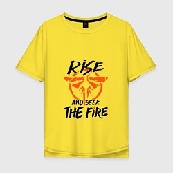 Мужская футболка оверсайз Rise & Seek the Fire