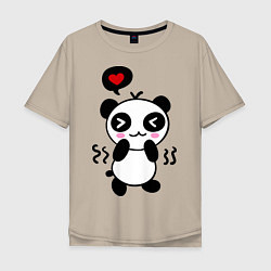 Мужская футболка оверсайз Panda boy