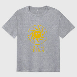 Футболка оверсайз мужская Praise The Sun, цвет: меланж