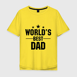 Мужская футболка оверсайз Worlds best DADDY