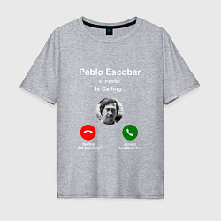 Мужская футболка оверсайз Escobar is calling