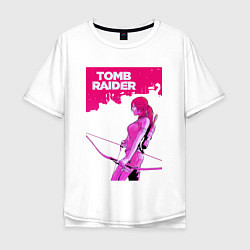 Мужская футболка оверсайз Tomb Raider: Pink Style