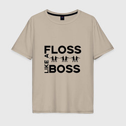 Мужская футболка оверсайз Floss like a boss