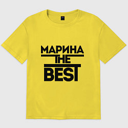 Футболка оверсайз мужская Марина the best, цвет: желтый
