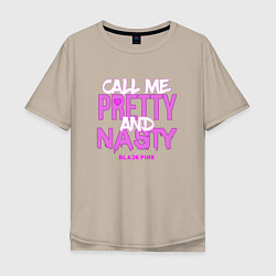 Мужская футболка оверсайз Call Me Pretty & Nasty