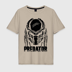 Мужская футболка оверсайз Predator Mask
