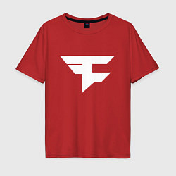 Футболка оверсайз мужская FAZE Symbol, цвет: красный