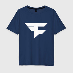 Футболка оверсайз мужская FAZE Symbol, цвет: тёмно-синий