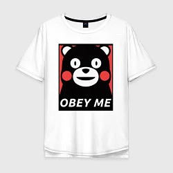 Мужская футболка оверсайз Kumamon: Obey Me