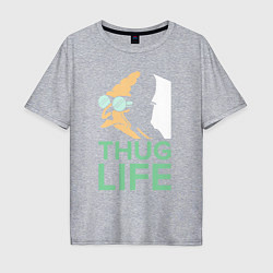 Мужская футболка оверсайз Zoidberg: Thug Life