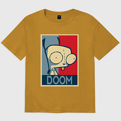 Мужская футболка оверсайз Doom Zim