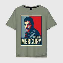 Мужская футболка оверсайз Freddie Mercury