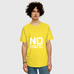 Футболка оверсайз мужская No Static, цвет: желтый — фото 2