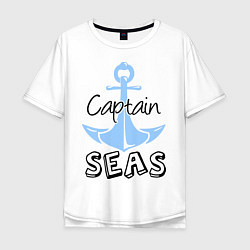 Мужская футболка оверсайз Captain seas