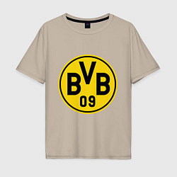 Футболка оверсайз мужская BVB 09, цвет: миндальный