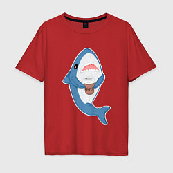Мужская футболка оверсайз Hype Shark