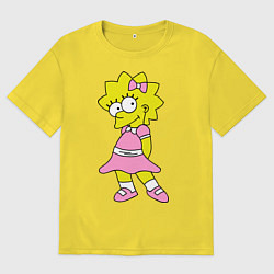 Мужская футболка оверсайз Лиза милашка