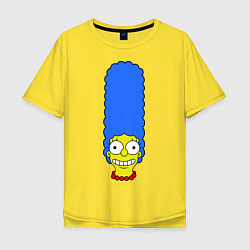 Футболка оверсайз мужская Marge Face, цвет: желтый