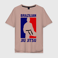 Мужская футболка оверсайз Brazilian Jiu jitsu