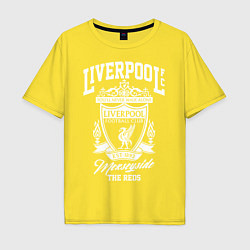 Футболка оверсайз мужская Liverpool: Est 1892, цвет: желтый