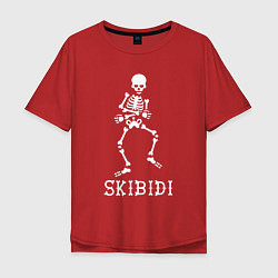 Футболка оверсайз мужская Little Big: Skibidi, цвет: красный