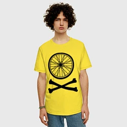Футболка оверсайз мужская Bicycle, цвет: желтый — фото 2
