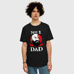 Футболка оверсайз мужская Dad Kratos, цвет: черный — фото 2