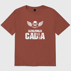 Мужская футболка оверсайз Remember Cadia - Warhammer