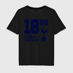 Футболка оверсайз мужская FC Tottenham 1882, цвет: черный