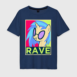 Мужская футболка оверсайз DJ Pon-3 RAVE