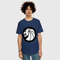 Футболка оверсайз мужская Seven Lions, цвет: тёмно-синий — фото 2