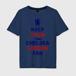 Мужская футболка оверсайз Keep Calm & Chelsea London fan