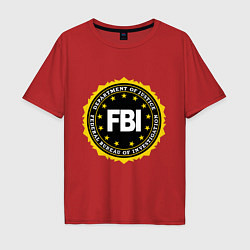 Мужская футболка оверсайз FBI Departament