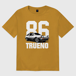 Футболка оверсайз мужская TRUENO 86, цвет: горчичный