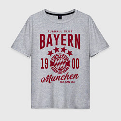 Футболка оверсайз мужская Bayern Munchen 1900, цвет: меланж