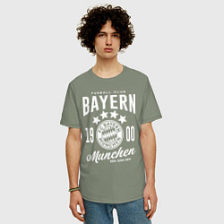 Футболка оверсайз мужская Bayern Munchen 1900, цвет: авокадо — фото 2