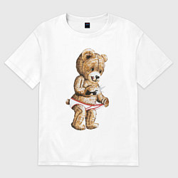 Футболка оверсайз мужская Nasty Bear, цвет: белый