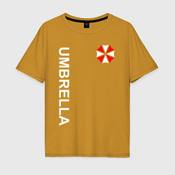 Футболка оверсайз мужская UMBRELLA CORP, цвет: горчичный