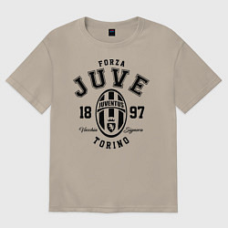 Футболка оверсайз мужская Forza Juve 1897: Torino, цвет: миндальный
