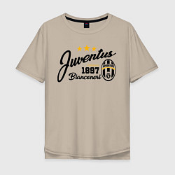 Футболка оверсайз мужская Juventus 1897, цвет: миндальный