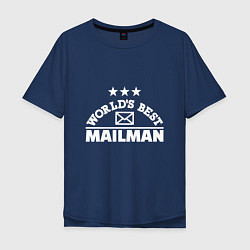 Мужская футболка оверсайз World's Best Mailman