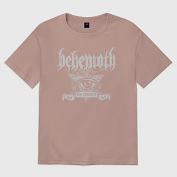 Футболка оверсайз мужская Behemoth: The Satanist, цвет: пыльно-розовый