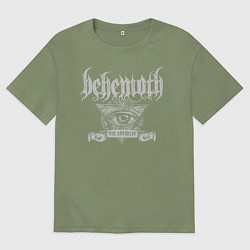 Футболка оверсайз мужская Behemoth: The Satanist, цвет: авокадо