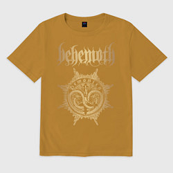 Футболка оверсайз мужская Behemoth: Demonica, цвет: горчичный