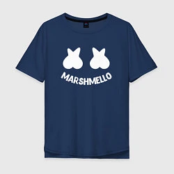 Мужская футболка оверсайз Marshmello