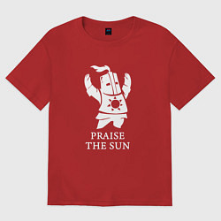 Футболка оверсайз мужская Praise the Sun, цвет: красный