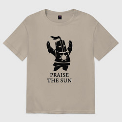 Футболка оверсайз мужская Praise the Sun, цвет: миндальный