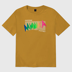 Футболка оверсайз мужская Mishka NYC x Tessa Violet, цвет: горчичный