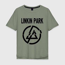 Футболка оверсайз мужская Linkin Park, цвет: авокадо